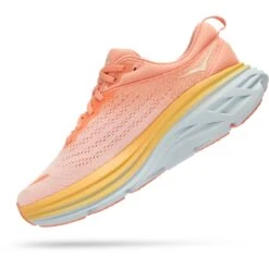 Hoka Chaussures Running Femme - Bondi 8 - Shell Coral / Peach Parfait -Hoka Chaussures Boutique hoka bondi 8 women s running shoes shell coral peach parfait 5 1239605
