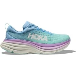 Hoka Chaussures Running Femme - Bondi 8 - Airy Blue / Sunlit Ocean -Hoka Chaussures Boutique hoka bondi 8 womens running shoes airy blue sunlit ocean 5 1502127