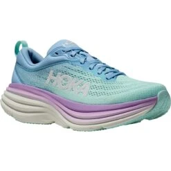 Hoka Chaussures Running Femme - Bondi 8 - Airy Blue / Sunlit Ocean