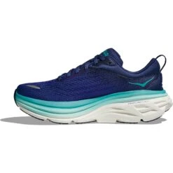 Hoka Chaussures Running Femme - Bondi 8 - Bellwether Blue / Evening Sky -Hoka Chaussures Boutique hoka bondi 8 womens running shoes bellwether blue evening sky 1 1502133