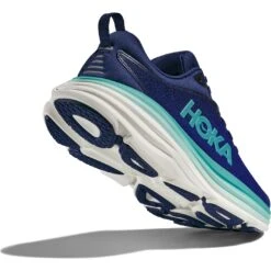Hoka Chaussures Running Femme - Bondi 8 - Bellwether Blue / Evening Sky -Hoka Chaussures Boutique hoka bondi 8 womens running shoes bellwether blue evening sky 5 1502137