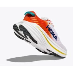 Hoka Chaussures Running - Bondi X - Blanc De Blanc / Flame -Hoka Chaussures Boutique hoka bondi x running shoes blanc de blanc flame 7 1460245