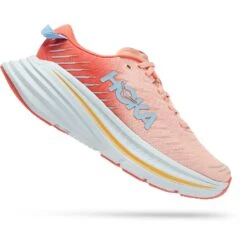 Hoka Chaussures Running Femme - Bondi X - Camellia / Peach Parfait -Hoka Chaussures Boutique hoka bondi x women s running shoes camellia peach parfait 3 1239563