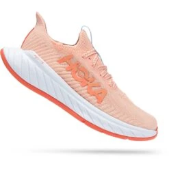 Hoka Chaussures Running Femme - Carbon X 3 - Peach Parfait / Summer Song -Hoka Chaussures Boutique hoka carbon x 3 women s running shoes peach parfait summer song 8 1239813