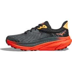 Hoka Chaussures Running Homme - Challenger 7 - Castlerock / Flame -Hoka Chaussures Boutique hoka challenger 7 running shoes castlerock flame 4 1502336