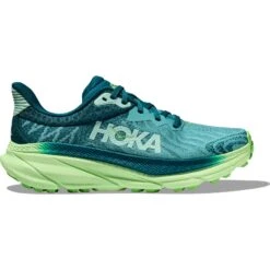 Hoka Chaussures Running Femme - Challenger 7 - Ocean Mist / Lime Glow -Hoka Chaussures Boutique hoka challenger 7 womens running shoes ocean mist lime glow 1 1502283