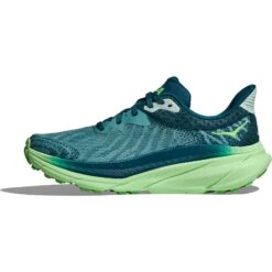 Hoka Chaussures Running Femme - Challenger 7 - Ocean Mist / Lime Glow -Hoka Chaussures Boutique hoka challenger 7 womens running shoes ocean mist lime glow 3 1502286