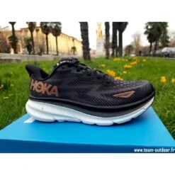 HOKA Clifton 9 Femme Black / Copper -Hoka Chaussures Boutique hoka clifton 9 femme black copper 3