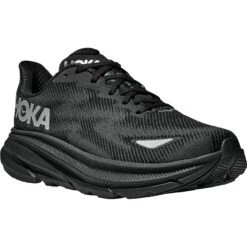 Hoka Chaussures Running Femme - Clifton 9 GTX - Noir / Noir