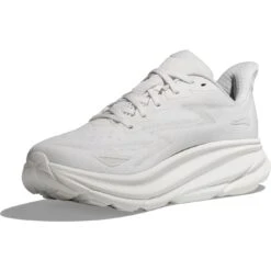 Hoka Chaussures Running Homme - Clifton 9 - Blanc / Blanc -Hoka Chaussures Boutique hoka clifton 9 running shoes white white 4 1377134