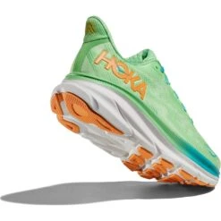Hoka Chaussures Running Homme - Clifton 9 - Zest / Lime Glow -Hoka Chaussures Boutique hoka clifton 9 running shoes zest lime glow 8 1502523