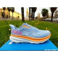 HOKA Clifton 9 Wide Femme Airy Blue / Ice Water -Hoka Chaussures Boutique hoka clifton 9 wide femme airy blue ice water 3