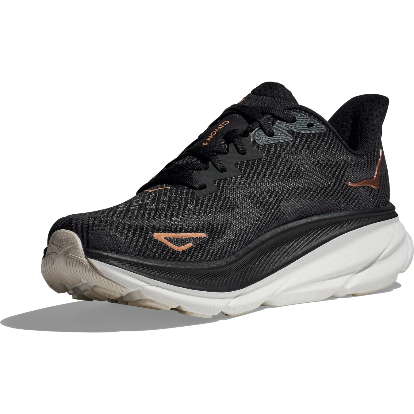Hoka Chaussures Running Femme - Clifton 9 - Noir / Rose Gold 4 Hoka Chaussures Running Femme - Clifton 9 - Noir / Rose Gold – Image 2
