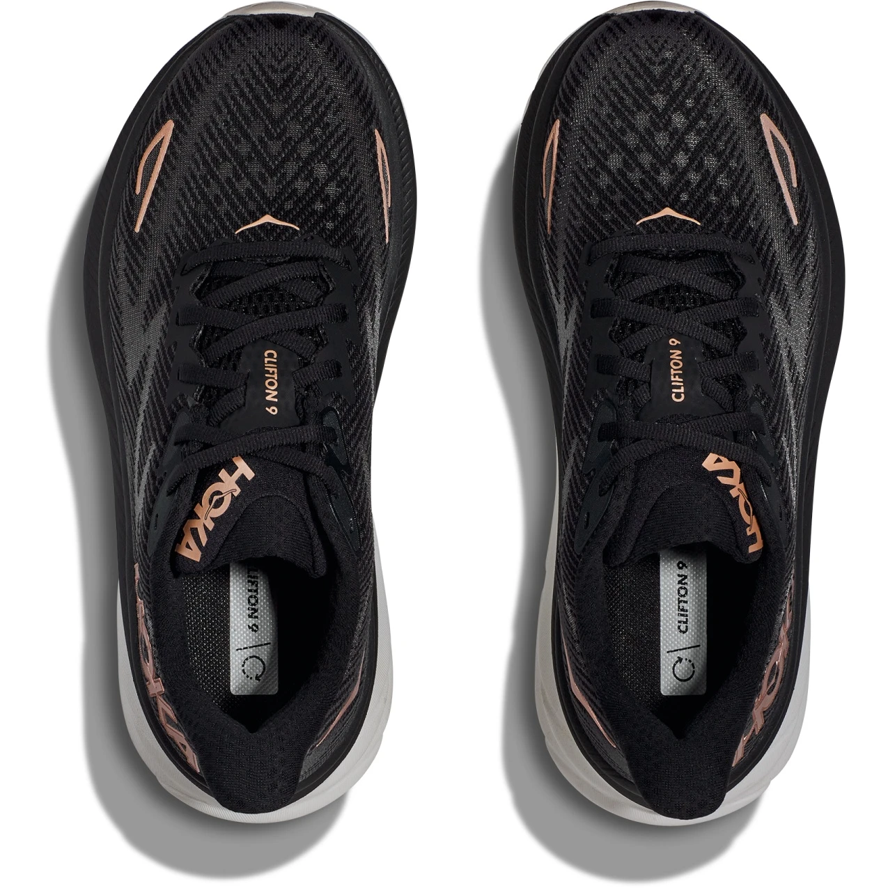 Hoka Chaussures Running Femme - Clifton 9 - Noir / Rose Gold 9 Hoka Chaussures Running Femme - Clifton 9 - Noir / Rose Gold – Image 7