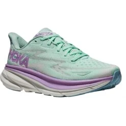 Hoka Chaussures Running Femme - Clifton 9 - Sunlit Ocean / Lilac Mist