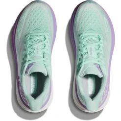 Hoka Chaussures Running Femme - Clifton 9 - Sunlit Ocean / Lilac Mist -Hoka Chaussures Boutique hoka clifton 9 womens running shoes sunlit ocean lilac mist 8 1502383