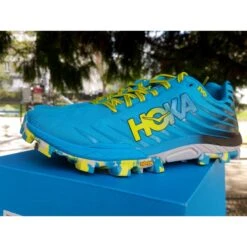 HOKA Evo Jawz Homme Cyan / Citrus -Hoka Chaussures Boutique hoka evo jawz homme cyan citrus 2