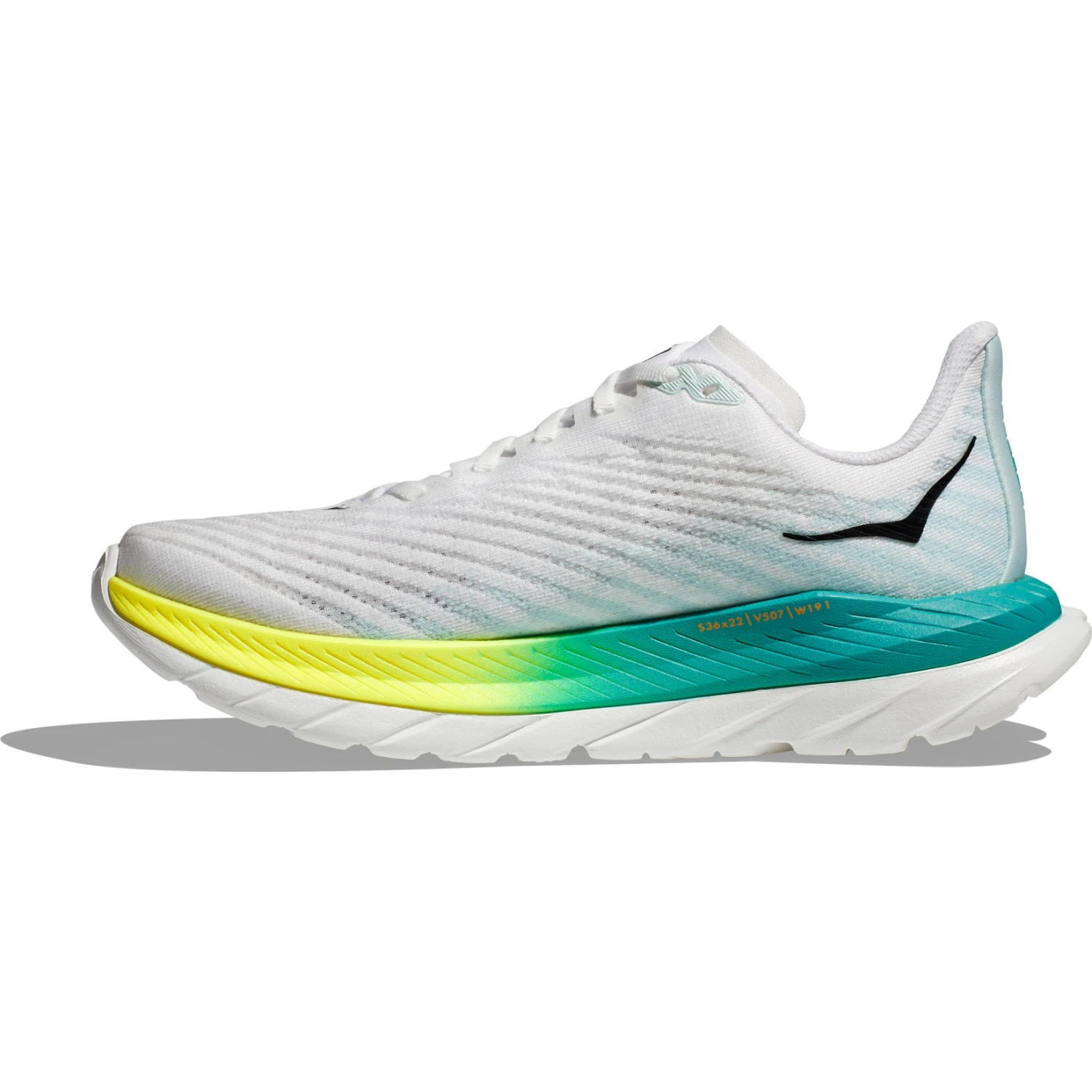 Hoka Chaussures Running Femme - Mach 5 - Blanc / Blue Glass 6 Hoka Chaussures Running Femme - Mach 5 - Blanc / Blue Glass – Image 4
