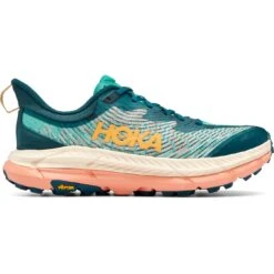 Hoka Chaussures Running Femme - Mafate Speed 4 - Deep Teal / Water Garden -Hoka Chaussures Boutique hoka mafate speed 4 women s running shoes deep teal water garden 3 1240215