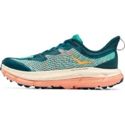 Hoka Chaussures Running Femme - Mafate Speed 4 - Deep Teal / Water Garden -Hoka Chaussures Boutique hoka mafate speed 4 women s running shoes deep teal water garden 4 1240216