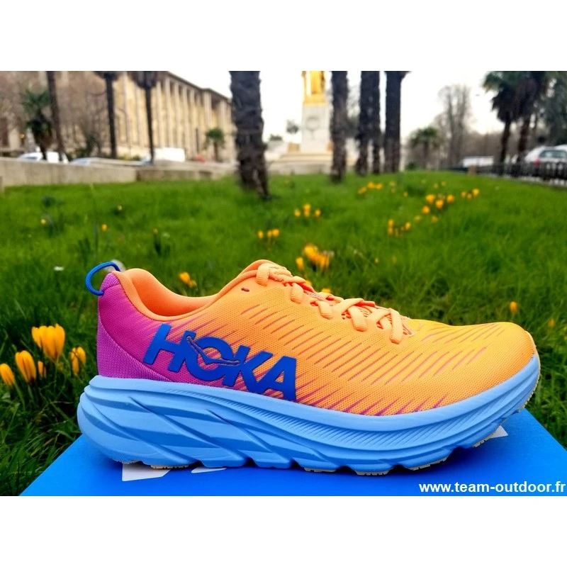 HOKA Rincon 3 Femme Mock Orange / Cyclamen 5 HOKA Rincon 3 Femme Mock Orange / Cyclamen – Image 3
