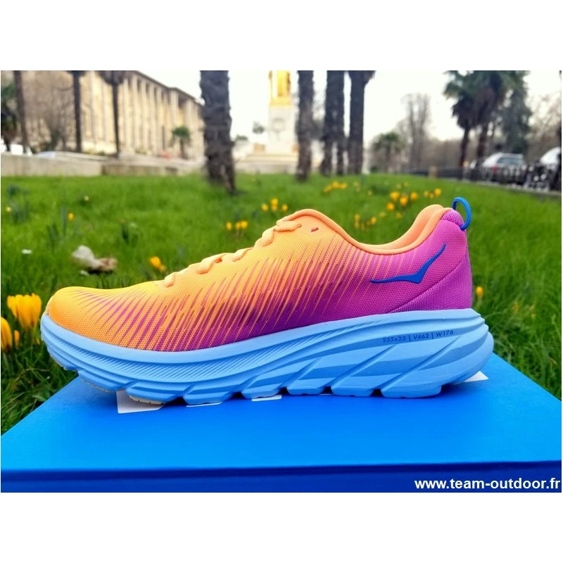 HOKA Rincon 3 Femme Mock Orange / Cyclamen 10 HOKA Rincon 3 Femme Mock Orange / Cyclamen – Image 8