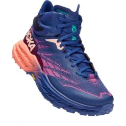 Hoka Chaussures Running Femme - Speedgoat 5 Mid GTX - Bellwether Blue / Camellia