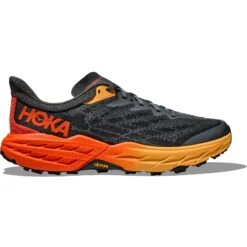 Hoka Chaussures Running - Speedgoat 5 Wide - Castlerock / Flame -Hoka Chaussures Boutique hoka speedgoat 5 wide running shoes castlerock flame 1 1503393