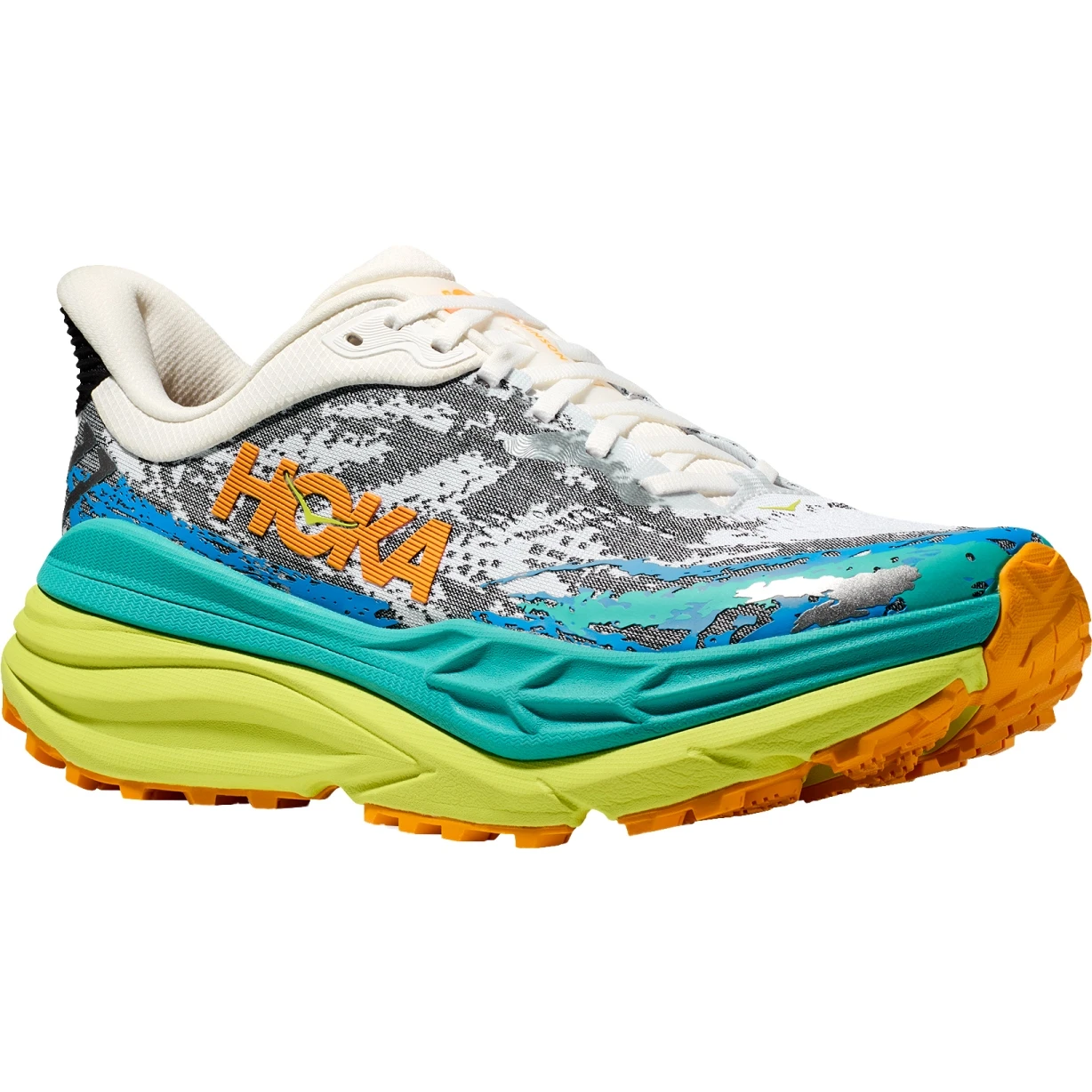 Hoka Chaussures Running Homme - Stinson 7 - Blanc / Evening Primrose 3 Hoka Chaussures Running Homme - Stinson 7 - Blanc / Evening Primrose