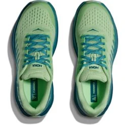 Hoka Chaussures Running Femme - Torrent 3 - Lime Glow / Deep Lagoon -Hoka Chaussures Boutique hoka torrent 3 womens running shoes lime glow deep lagoon 6 1503452