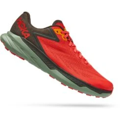 Hoka Chaussures Running - Zinal - Fiesta / Noir Olive -Hoka Chaussures Boutique hoka zinal running shoes fiesta black olive 1 1240686