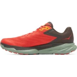 Hoka Chaussures Running - Zinal - Fiesta / Noir Olive -Hoka Chaussures Boutique hoka zinal running shoes fiesta black olive 7 1240692